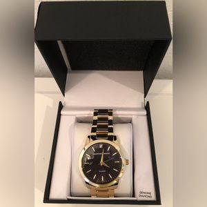 New Men’s Gold Plated Watch By Geoffrey Beene